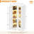 5-Tier Corner Bookcase With Glass Doors-1597656888