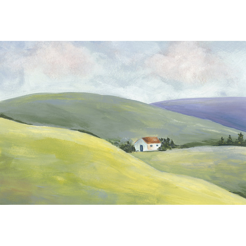 Hillside Vista I by Regina Moore - Painting, 30 cm H x 46 cm W, Wrapped Canvas