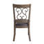 Chaise de salle à manger en cuir synthétique vieilli Raphaela (ensemble de 2)