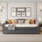 Teddy Fleece Upholstered Daybed With Light And Trundle-1146717990-1146717984
