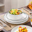 24 Piece Porcelain China Dinnerware Set - Service for 6 -1416725229