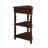 Light Espresso 3-Tier Space-Saving Coffee Table for Small Spaces, Solid Wood Legs, Easy Assembly