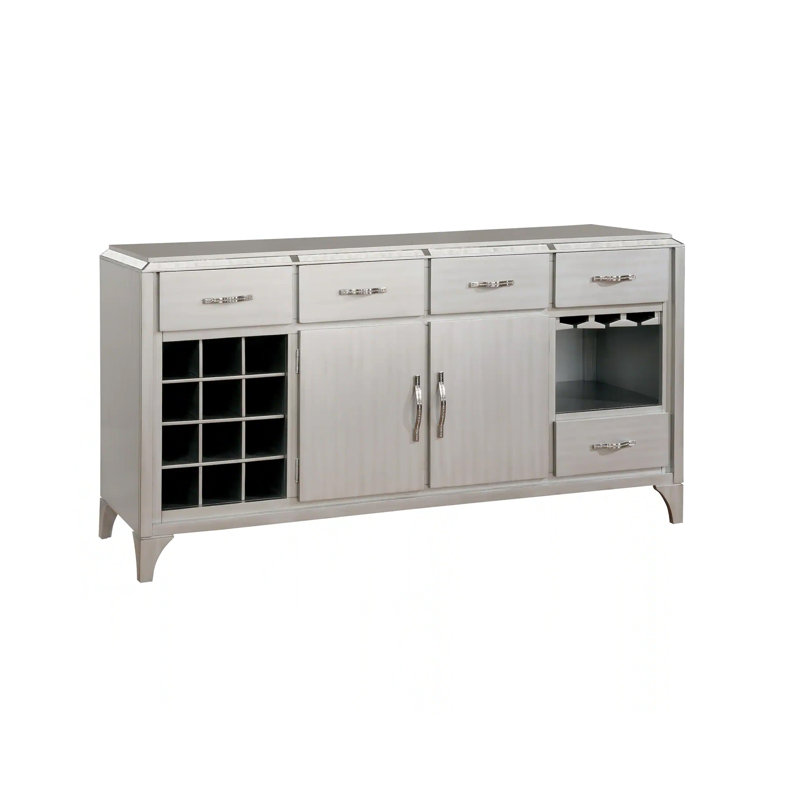 Desserte de 66,4 po, argent
