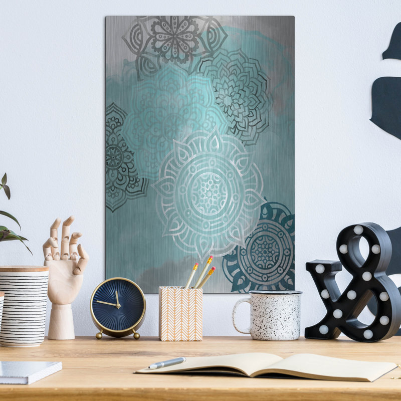 «Ink Blot Mandala II» par Grace Popp, H 16 po x l 12 po