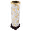  Vase cylindrique en porcelaine avec poisson doré moderne sur glacis blanc