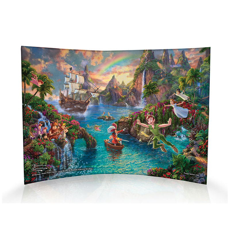 Imprimé acrylique incurvé Disney Peter Pan (Neverland)