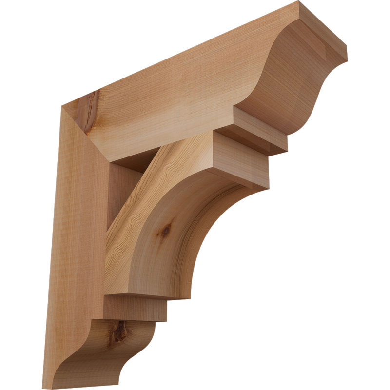 Support traditionnel Westlake, Cèdre rouge de l'Ouest, Lisse, H 14 po x l 3,5 po x P 14 po