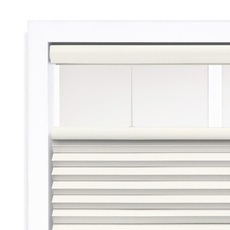 Blackout Top Down Bottom Up Cellular Shade, Ivory, 19.5" W x 48" L