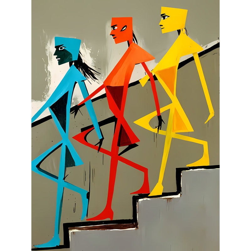 Down The Up Stairscape, H 32 po x l 24 po