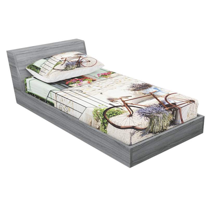 Microfiber Sheet Set, Twin Sheet Set with Fitted Sheet