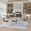 Ensemble de 2 chaises de salle à manger de style rustique moderne avec design rétro en X