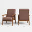 Chaise d'appoint rembourrée Bridgeview-1459021949