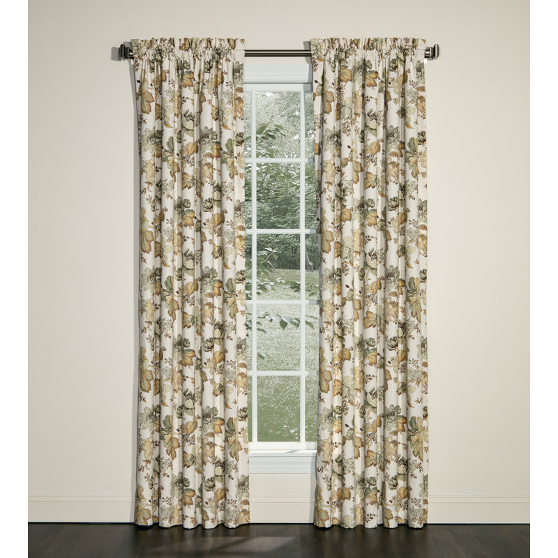 Paire de rideaux obscurcissant avec passe-tringle 100% coton Pontoise