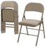 Fabric Padded Folding Chair, Upholstered Stackable Folding Chair Set