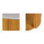 Faux White Round Coffee Table With Storage Natural/Faux White See Below
