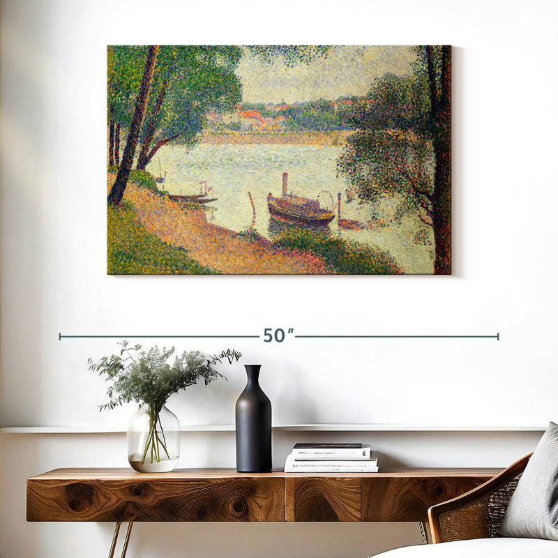 Meat Gray Weather Grande Jatte 1886-1888, H 26 po x l 39 po