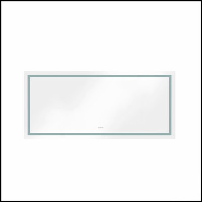 Miroir de salle de bain mural à DEL avec anti-buée, mémoire, 3 températures de couleur et gradation continue