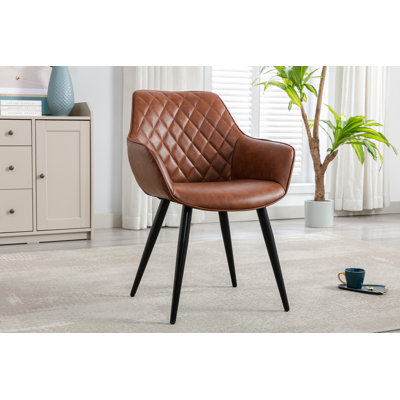 Faux Leather Armchair