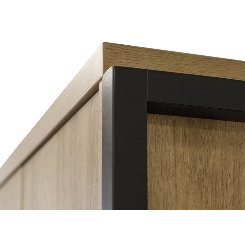 47" H x 72" W x 12" D Desk Hutch, Light Brown