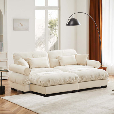 91" Oversized Upholstered Chaise Lounge Indoor