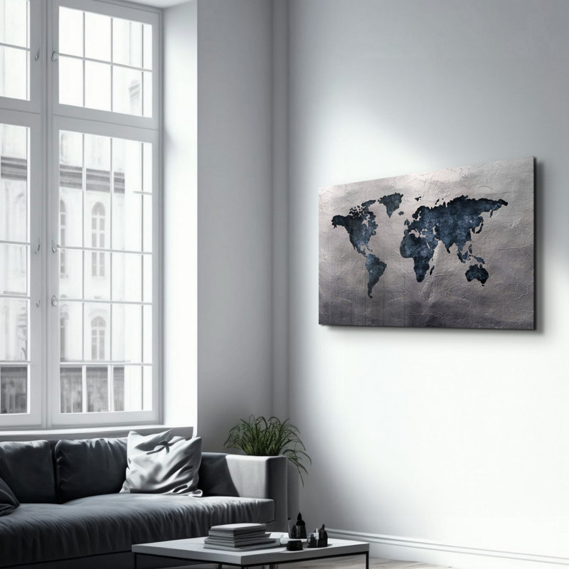 Élégante peinture murale en verre trempé de 13,8 po x 21,7 po | 100% verre trempé, épaisseur: 0,16 pouce | Imprimé UV pour des couleurs éclatantes | Parfait pour la décoration intérieure, le salon et les espaces de bureau