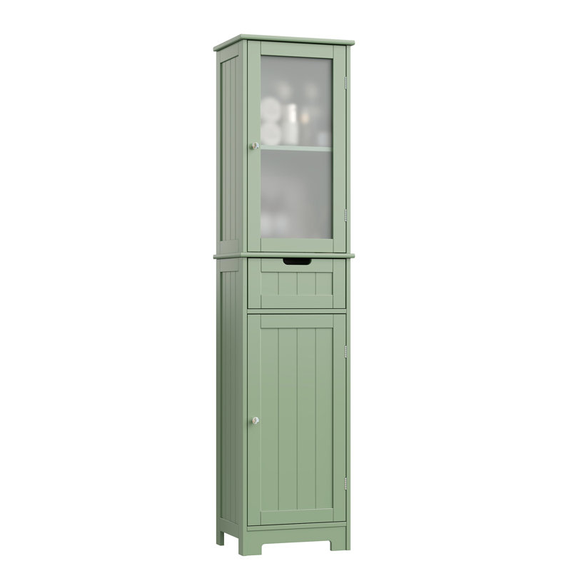 Olvera Linen Cabinet, Sage Green