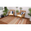 Tapis d'intérieur / extérieur bourgogne / beige Terrill-1583395911