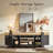 70" Modern Farmhouse Wooden Tv Stand, Media Console With Closed Storage Cabinets-55285529