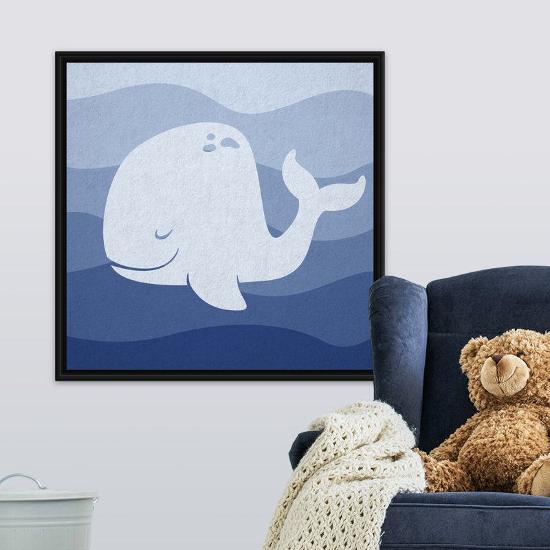 « baleineing subaquatique-chambre d’enfant circle », impression, H 30 po x l 30 po x P 1,75 po