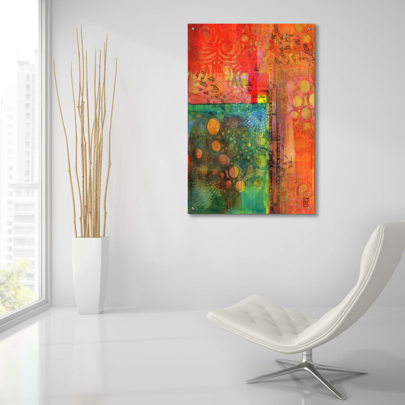  «Meet Me In Paris 2» par Laura Gibson, art mural en verre acrylique, 24 po x 36 po, H 36 po x l 24 po