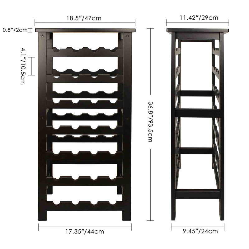 Carrena Wine Bottle Rack, Brown
