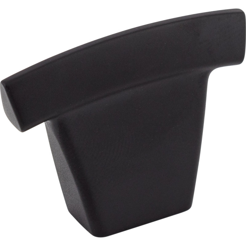 Arched 1 1/2" Length Bar Knob, Black, 1 1/2" Knob Length