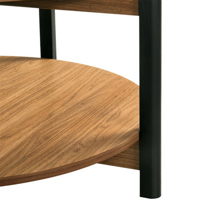 Table basse à finition ouverte noyer 1pc