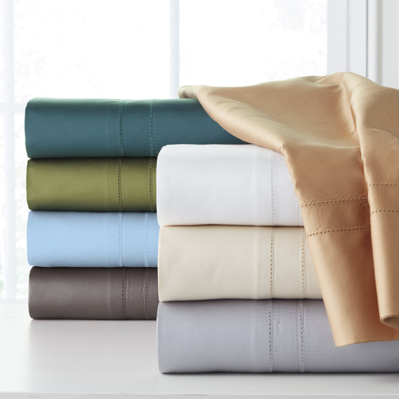 620 Thread Count Long Staple Cotton Pillow Case, Standard, White