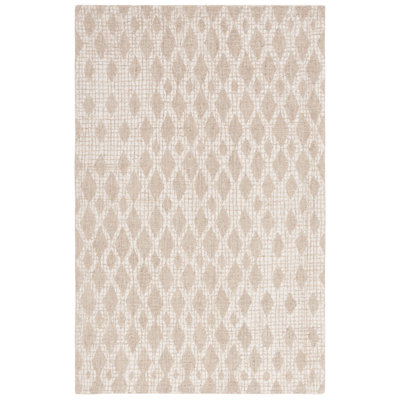 Abstract Hand Tufted Wool, Cotton Geometric Rug