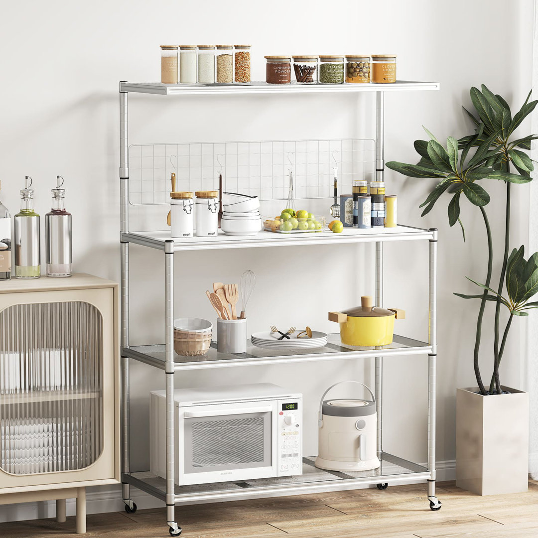 107cm Metal Standard Baker's Rack with Microwave Compatibility