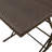  Patio Dining Set Brown PE Rattan Stackable Garden Dining Set