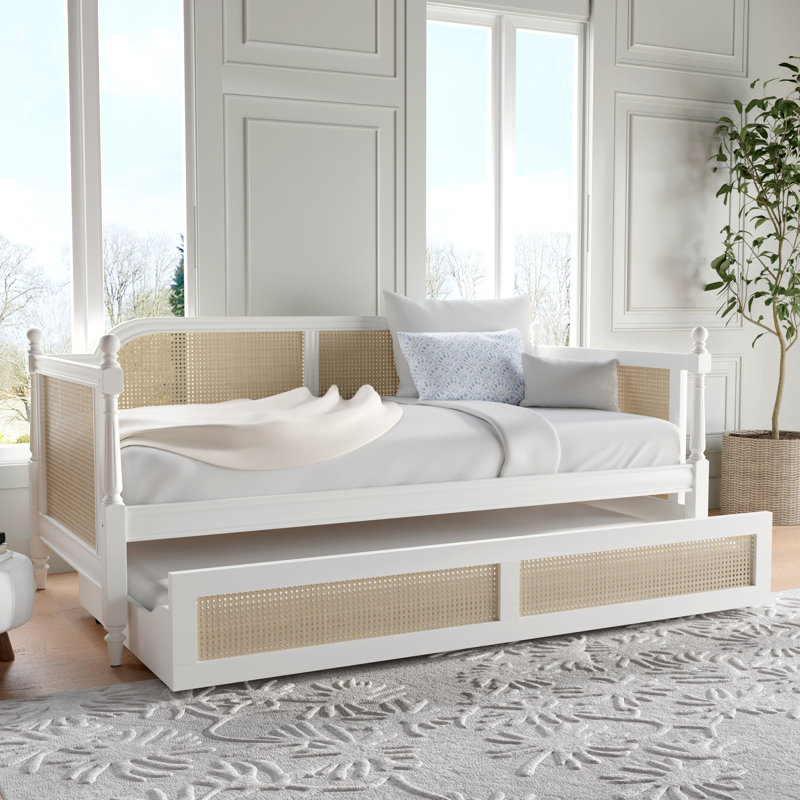 Elyse Daybed, White/Tan