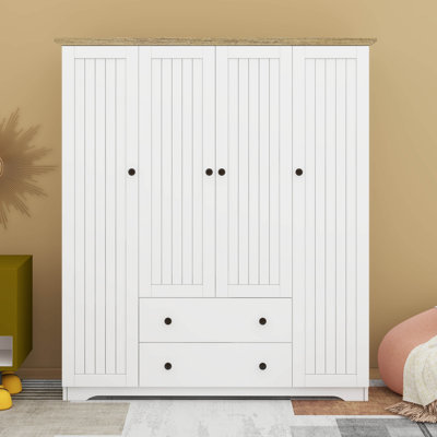 4 Door Wardrobe With 2 Drawers