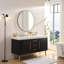 Miroir mural 36 pouces à cadre circulaire en métal noir pour salle de bain, meuble-lavabo ou chambre à coucher | Idée de cadeau-86086491