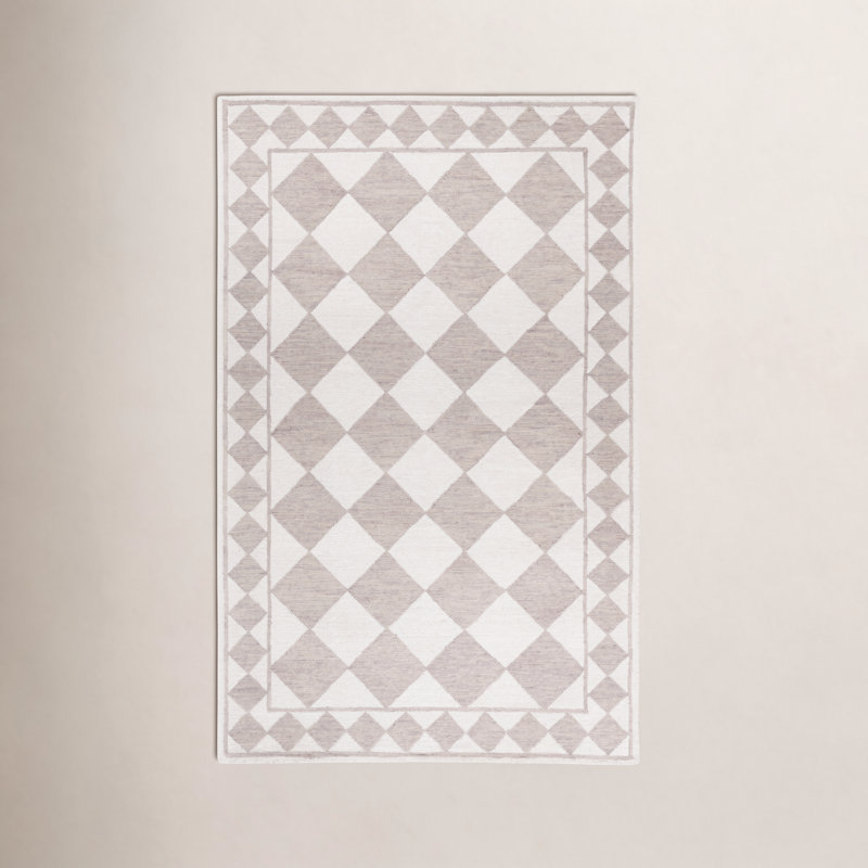 Tapis géométrique touffeté à la main Wharton, Rectangle de 5 pi x 8 pi