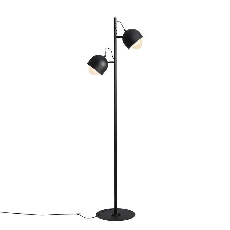 Ebna 161cm Tree Floor Lamp, Black, Black