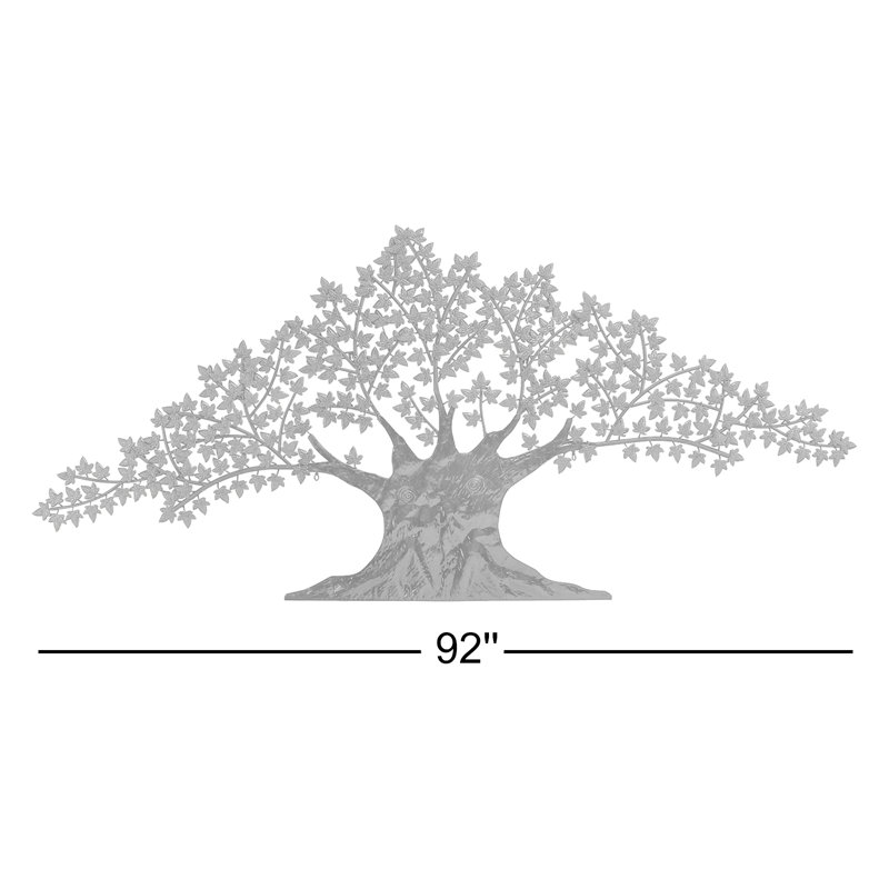 Traditional Landscape & Nature Wall Decor on Metal, Green