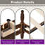 Bilal Traditional King Size Solid Wood Four Poster Bed,Walnut-1196674099-1196674061