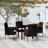 Wicker Patio Dining Set with Rectangular Table-1648434941-1648434912-1619717921