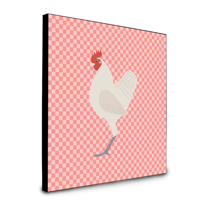 Panneau mural allemand langshan à poulet Peppino, Rose