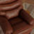 Swivel Glider With Recliner Function With Manual Footrest In Oslo Pecan-1398407289