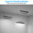 4Ft 40W 3Cct Dimmable Anti-Glare Honeycomb Linear Light, 3000K/4000K/5000K Selectable