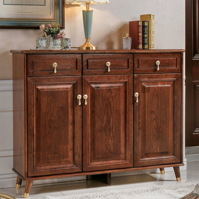 Walnut Solid wood Shoe Storage