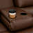 Talley 5-Seat Faux Leather Reclining Sectional Sofa with Storage Console Drop Down Table and Cup Holders-129225415